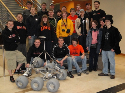 Photograph of the 2010 OSURC Rover Team